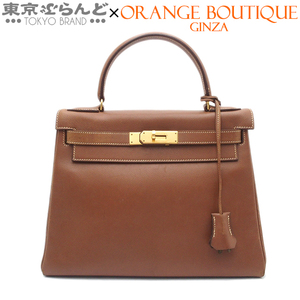 101733938 エルメス HERMES ケリー 28 内縫い ○P刻印 ゴールド ゴールド金具 エヴァーカーフ ハンドバッグ レディース