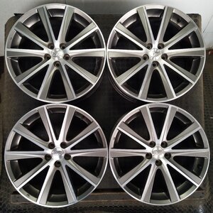 管理番号：S4-126【4本価格】【18×7.5J 5x100 ET+55 ハブ56】スバルSUBARU純正・レガシィツーリングワゴン等・直接引取可能・下取り可能