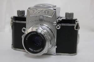 【返品保証】 イハゲー Ihagee EXA Ihagee Dresden Carl Zeiss Jena Tessar 50mm F2.8 カメラ v6176