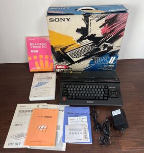 SONY ソニー MSX2 HITBIT HB-F1II 箱 取払説明書など付 通電確認済み 中古