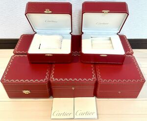 1円〜 Y 純正 山 まとめ 8箱セット Cartier カルティエ BOX ボックス 箱 レッド アンティーク 赤 パーツ 付属品 冊子 時計 42359391