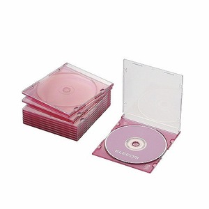 まとめ得 エレコム　Blu-ray/DVD/CDケース(スリム/PS/1枚収納) 10枚入 クリアピンク CCD-JSCS10CPN x [3個] /l