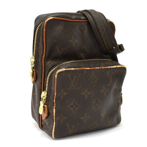 1円 ◆LOUIS VUITTON ルイヴィトン ショルダーバッグ ミニアマゾン M45238 モノグラム キャンバス ブラウン◆E.Brul.tI-14