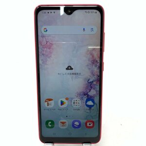 【中古】SAMSUNG/Galaxy A20 SCV46/32GB/良好/レッド/1954