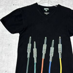 Paul Smith JEANS Vネック Tシャツ ポールスミス ジーンズ　　コード ケーブル ストレッチ 日本製 ハイクオリティー MADE IN JAPAN 玉10524