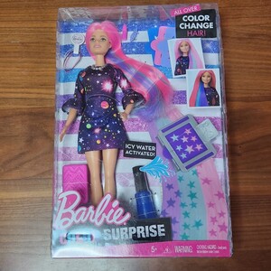 希少 新古品 バービー人形 Barbie COLOR SURP ROSE ALL OVER COLOR CHANGE HAIRI 2017年 マテル