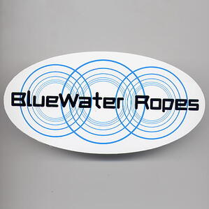 U.S.輸入 ステッカー BlueWater Ropes 楕円 70x140mm