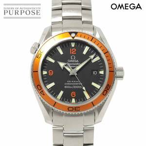 オメガ OMEGA シーマスター プラネットオーシャン 600M 2209 50 メンズ 腕時計 デイト ブラック 自動巻き Seamaster Planet Ocean 90238554