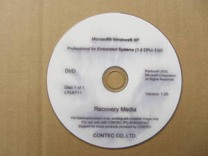 ★【未使用】CONTEC Recovery Media Windows XP Professional for Embedded Systems★