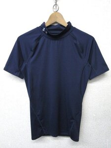 V0876：UNDER ARMOUR HEATGEAR アンダーアーマー 半袖Tシャツ/紺/LG カットソー 半袖カットソー 半袖シャツ：35