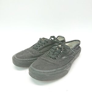 ◇ vans オーセンティック 751505 ローカット スケートボード スニーカー サイズ24.5cm ブラック レディース E