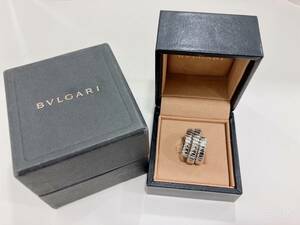 ◆BVLGARI ブルガリ トゥボガス スネーク リング 指輪 3連 750 K18 WG メンズ リングサイズ16号 総重量17.8ｇ