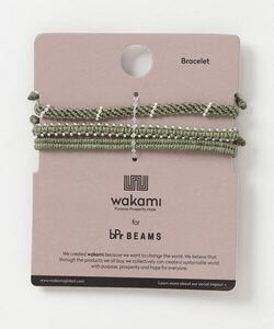 「wakami」 ブレスレット ONE SIZE セージグリーン メンズ