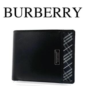 BURBERRY BLACK LABEL バーバリー 折り財布 チェック柄