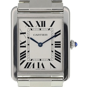 カルティエ CARTIER W5200014 タンクソロ LM クォーツ メンズ 良品 D#136232