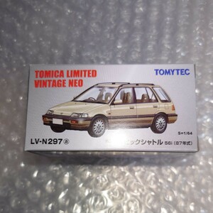 トミカリミテッドヴィンテージネオ LV-N297a ホンダシビックシャトル 56i 87年式　ベージュ　未展示美品　EF TLV