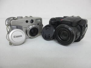 中古 カメラ デジタルカメラ Canon キヤノン PowerShot G2 パワーショット PC1015 / FUJIFILM FinePix S602 ※動作未確認 ／あ