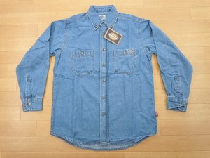 h97★新品★サイズ S★DICKIES ディッキーズ FB460U デニムシャツ★ワークシャツ ボンマックス★カラー7 ブルー★即決★