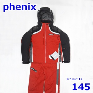 フェニックス ジュニア 145cm スキーウェア 上下 セット レッド サイズ12 子供 子ども サイドフルオープン Phenix R2407-060