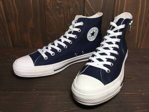 ★CONVERSE コンバース ALL STAR オールスター HI ジッパー 紺 ネイビー 28.0cm 未使用品 検 ハイカット チャック テイラー スニーカー