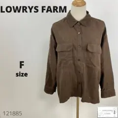 LOWRYS FARM スエードシャツ ブラウス チュニック ゆったり