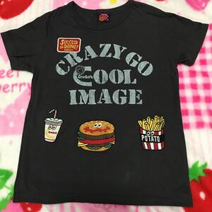 クレイジーゴーゴー 半袖Tシャツ ハンバーガー　M 160～165㎝