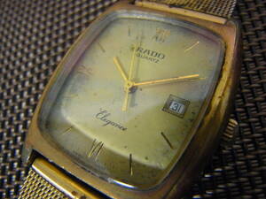 RADO/ラドー　711.5067.2 　クオーツ　デイト　Elegance　ゴールド文字盤　腕時計