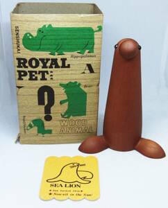 W0110ta SENSHUKAI 千趣会 ROYAL PET ロイヤルペット オットセイ レトロ 昭和