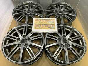 BRIDGESTONE　BALUMINUM　アルミホイール　16 6.5j　+48　ガンメタ　グレー　系　5穴 114.3