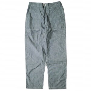 Engineered Garments エンジニアードガーメンツ Fatigue Pant - Cone Chambray ファティーグパンツ コーンシャンブレー 32 Blue ベイカー