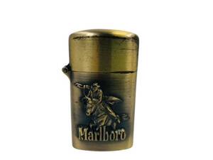 【送料無料!!即決価格!!】 Marlboro マルボロ Windmill ウィンドミル オイルライター カウボーイ ゴールド金具 火花確認済み ライター