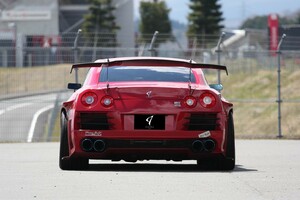 GT-R R35【スワンネック GFRP製リアウイング（High）W=1830 D=240 H=370】Abflug/アブフラッグ