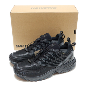 SALOMON ACS PRO GTX BLACK/BLACK/ASPHALT US7.5 25.5cm L47599400 ( サロモン ACS プロ ゴアテックス ブラック 黒 防水スニーカー )