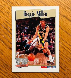 1991-92 NBA Hoops #469 Reggie Miller Supreme Court Indiana Pacers NBA