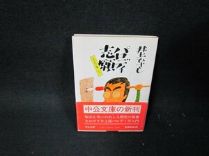 パロディ志願　エッセイ集1　井上ひさし　中公文庫　日焼け強シミ有/TET