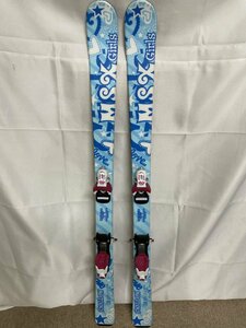 【北見市発】スワロー SWALLOW MSX Girls スキー板 青 130cm LOOK