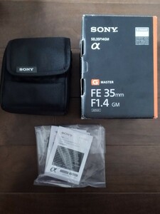 SONY FE 35mm F1.4 GM SEL35F14GM ソニー 元箱　マニュアル　ケース　、レンズなし