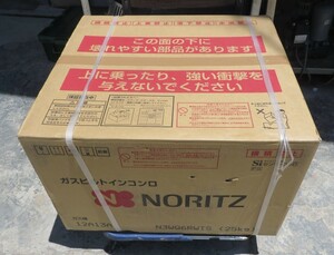 X-52■奈良発！新品未開封！NORITZ ノーリツ　ガスビルトインコンロ　N3WQ6RWTS 都市ガス/12A・13A　ダブル高火力/口火　幅60㎝