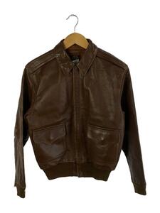 EASTMAN LEATHER CLO◆A-2/フライトジャケット/36/レザー/BRW/30-1415