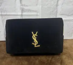 数量限定　YSL イヴサンローラン 化粧ポーチ　コスメポーチ　ブラック　 刺繍