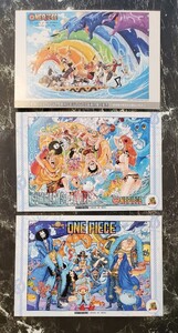 ONE PIECE 非売品 原作絵 ポストカード 3枚セット ワンピース 原画 原作 尾田栄一郎 ジャンプフェスタ 20周年