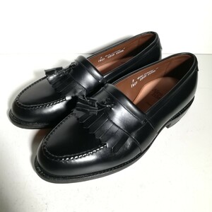 c0248 【新品同様・試着程度】 ★アレンエドモンズ Allen Edmonds★ Newport キルトタッセル ローファー 7EEE 25.0cm程度 黒 革靴