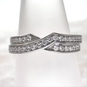 37009 ★HARRY WINSTON★ トリスト ツーロウ バンドリング 定価89万