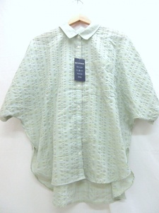 Simplicite シンプリシテェ シアーチェックドルマンSSシャツ Shirt タグ付き F 24-050-700-1240-2-0 Made in China