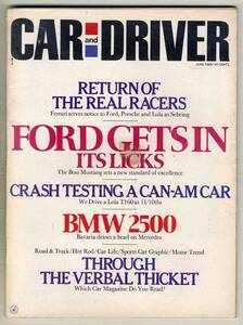 【c1355】69.6 CARandDRIVER／セブリング12時間、マスタングBOSS302、MG-C、チェッカーマラソン、…