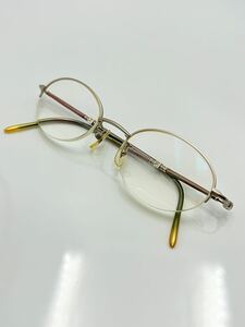 +3.00 FENDI FE-5030 フェンディ ハーフリム オーバル型 マットシルバー 老眼鏡 眼鏡 良品