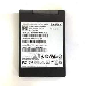 S60717153 SanDisk SATA 512GB 2.5 SSD 1点【中古動作品】1024