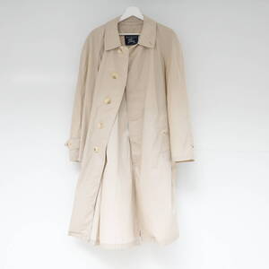 Burberry cotton no lining balmacaan coat 100%COTTON size48 MADE IN ENGLAND バーバリー ステンカラー スプリングコート