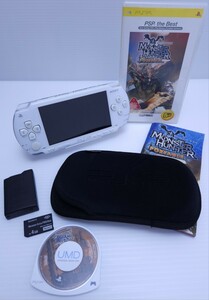 PSP1000 本体 動作品 PSP SONY ソニー プレイステーション 希少品 4GB メモリカード/ ゲームソフト セットレトロゲーム(H-176)