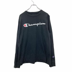 Champion 長袖 ロンT Mサイズ チャンピオン ブラック 古着卸 アメリカ仕入 t2407-3763